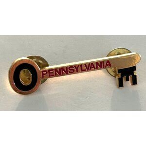 Vintage Odyssey of the Mind Pennsylvania Key Lapel Pin